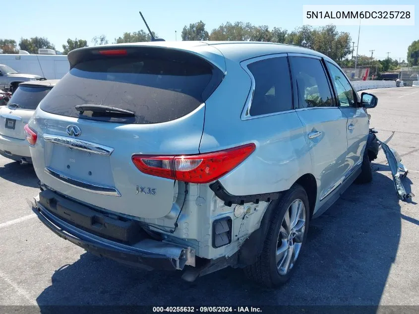 2013 Infiniti Jx35 VIN: 5N1AL0MM6DC325728 Lot: 40255632