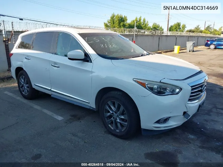 2013 Infiniti Jx35 VIN: 5N1AL0MN4DC314669 Lot: 40264518