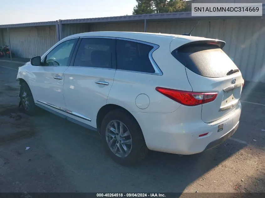 2013 Infiniti Jx35 VIN: 5N1AL0MN4DC314669 Lot: 40264518