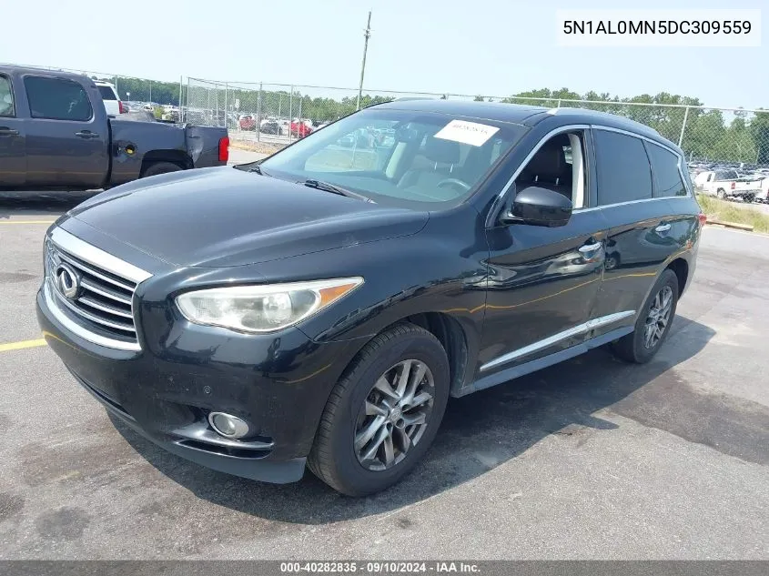 2013 Infiniti Jx35 VIN: 5N1AL0MN5DC309559 Lot: 40282835