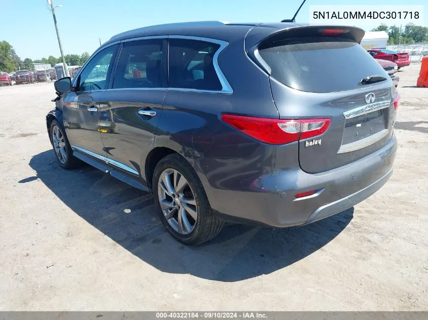 2013 Infiniti Jx35 VIN: 5N1AL0MM4DC301718 Lot: 40322184