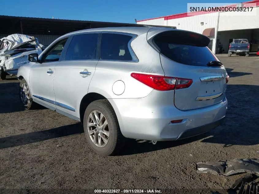 2013 Infiniti Jx35 VIN: 5N1AL0MN0DC053217 Lot: 40322627