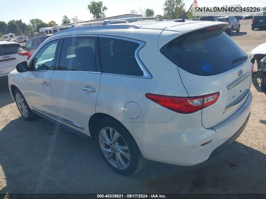 2013 Infiniti Jx35 VIN: 5N1AL0MN4DC345226 Lot: 40339821