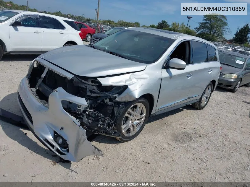 2013 Infiniti Jx35 VIN: 5N1AL0MM4DC310869 Lot: 40348426