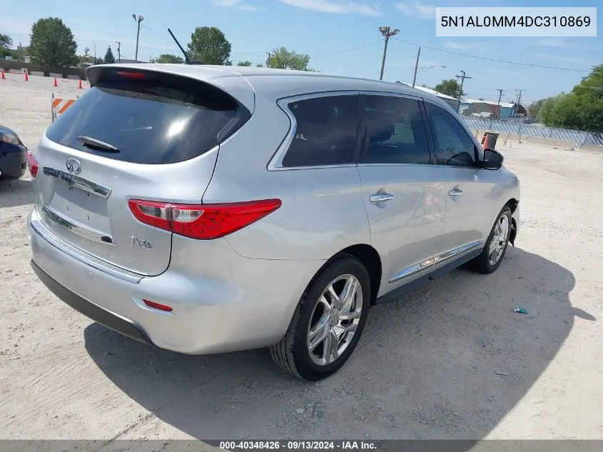 2013 Infiniti Jx35 VIN: 5N1AL0MM4DC310869 Lot: 40348426