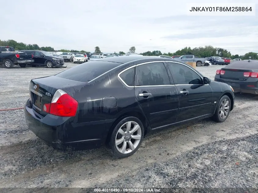 2006 Infiniti M35 Sport VIN: JNKAY01F86M258864 Lot: 40318490