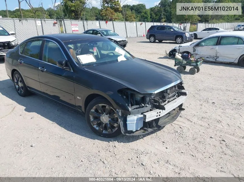 2006 Infiniti M35 VIN: JNKAY01E56M102014 Lot: 40321004