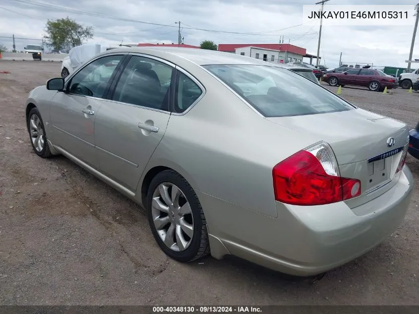 2006 Infiniti M35 Sport VIN: JNKAY01E46M105311 Lot: 40348130