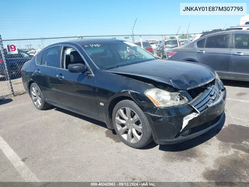 2007 Infiniti M35 VIN: JNKAY01E87M307795 Lot: 40342963