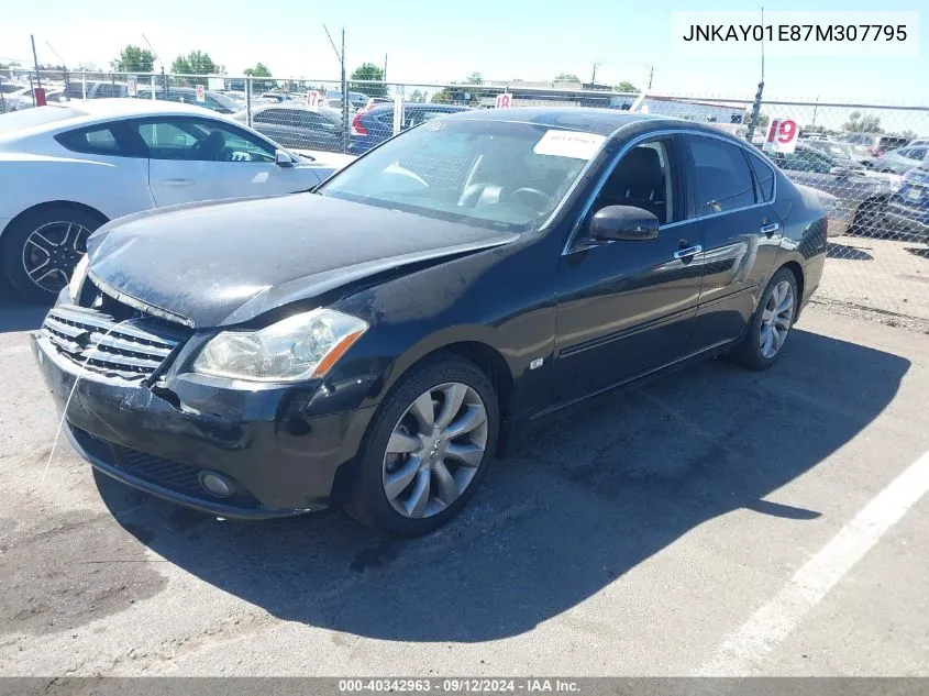 2007 Infiniti M35 VIN: JNKAY01E87M307795 Lot: 40342963