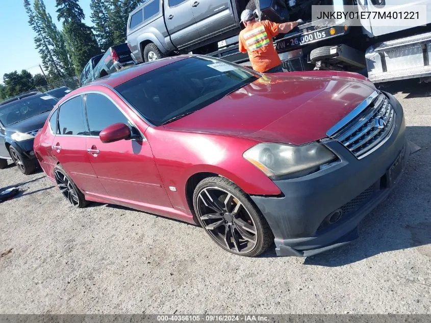 2007 Infiniti M45 Sport VIN: JNKBY01E77M401221 Lot: 40356105