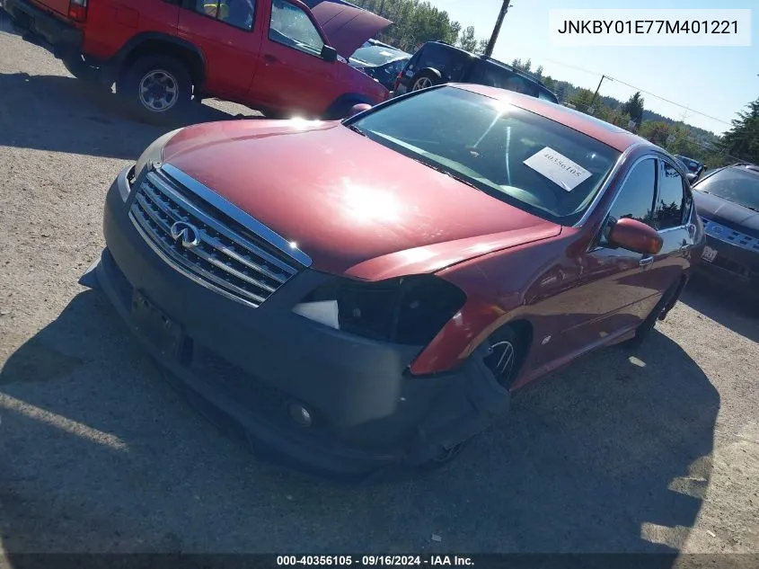 2007 Infiniti M45 Sport VIN: JNKBY01E77M401221 Lot: 40356105