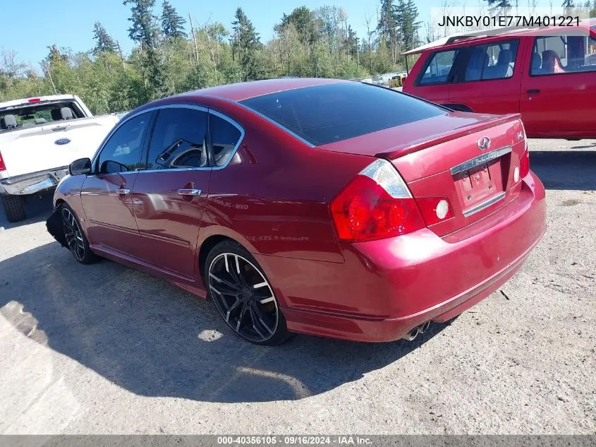 2007 Infiniti M45 Sport VIN: JNKBY01E77M401221 Lot: 40356105