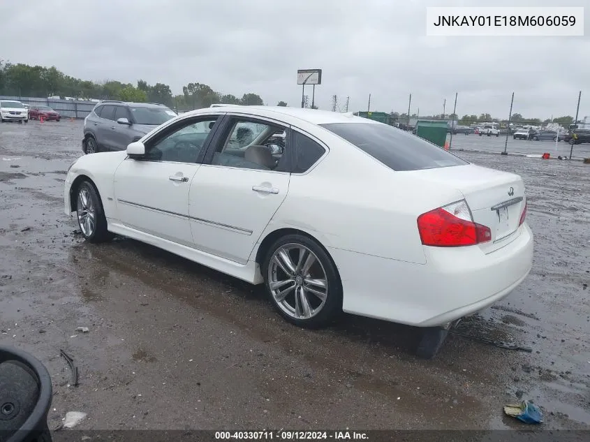 2008 Infiniti M35 VIN: JNKAY01E18M606059 Lot: 40330711