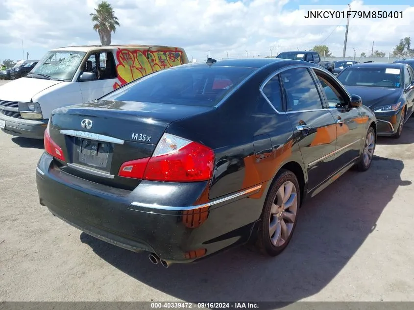 2009 Infiniti M35X VIN: JNKCY01F79M850401 Lot: 40339472