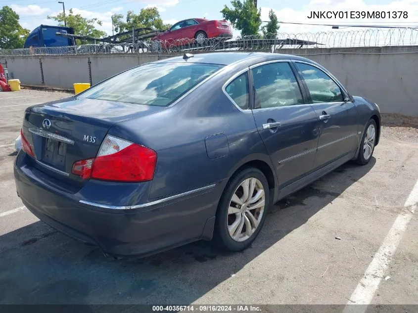 2009 Infiniti M35 VIN: JNKCY01E39M801378 Lot: 40356714