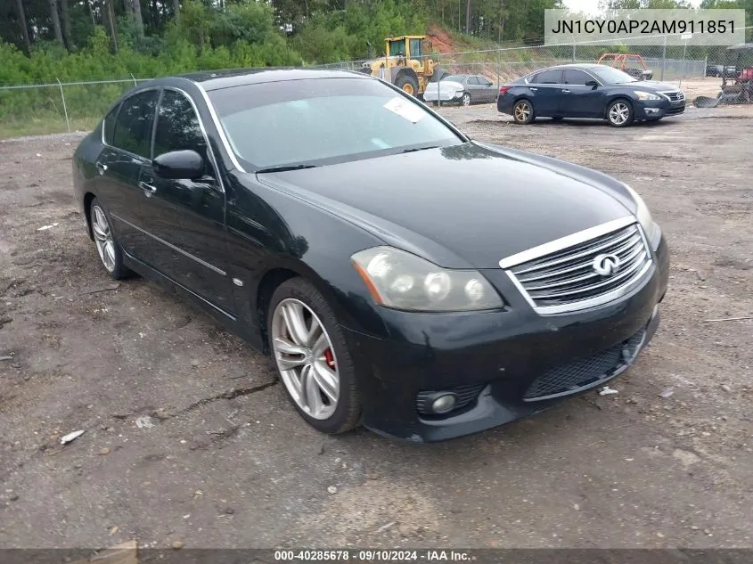 2010 Infiniti M35 VIN: JN1CY0AP2AM911851 Lot: 40285678