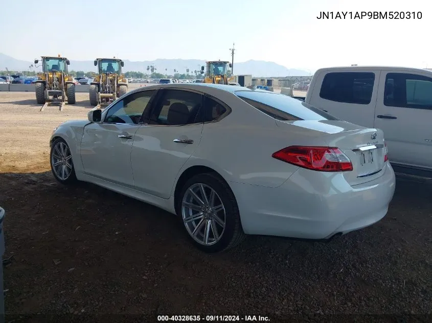 2011 Infiniti M56 VIN: JN1AY1AP9BM520310 Lot: 40328635