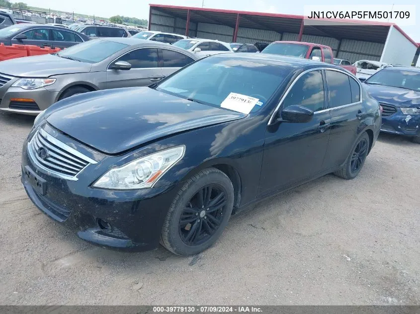 JN1CV6AP5FM501709 2015 Infiniti Q40