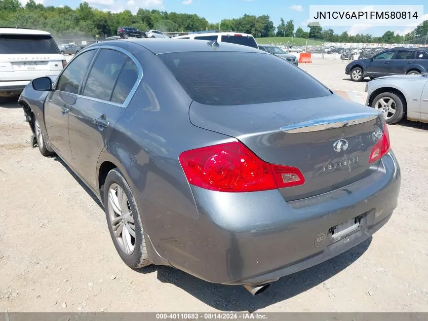 JN1CV6AP1FM580814 2015 Infiniti Q40