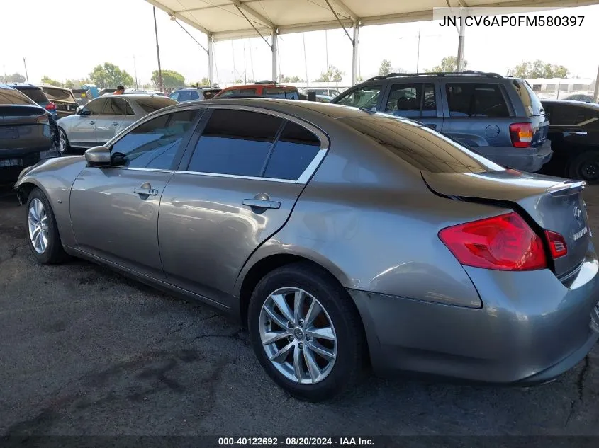 JN1CV6AP0FM580397 2015 Infiniti Q40