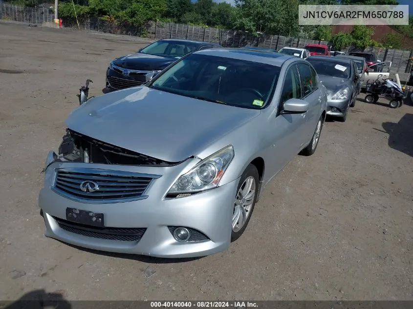 JN1CV6AR2FM650788 2015 Infiniti Q40