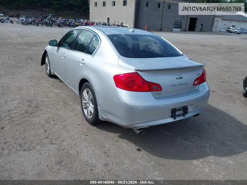 JN1CV6AR2FM650788 2015 Infiniti Q40