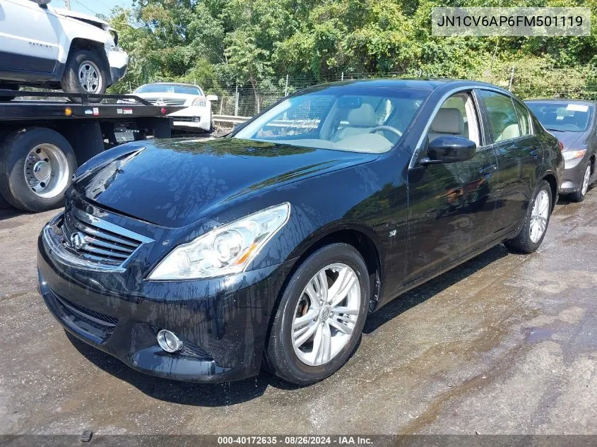 JN1CV6AP6FM501119 2015 Infiniti Q40