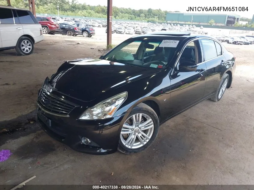 JN1CV6AR4FM651084 2015 Infiniti Q40