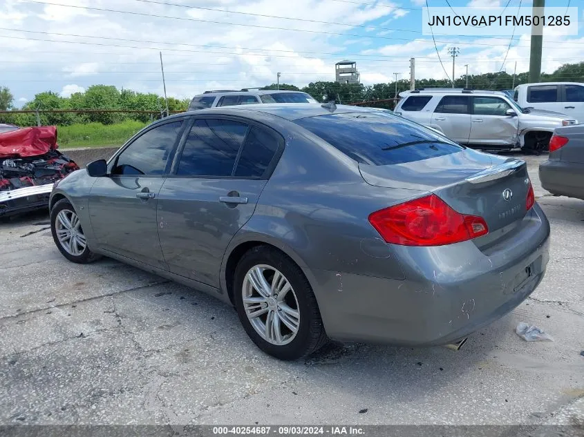 2015 Infiniti Q40 VIN: JN1CV6AP1FM501285 Lot: 40254687