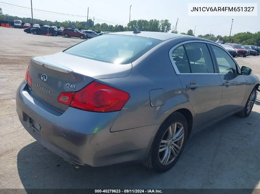 JN1CV6AR4FM651327 2015 Infiniti Q40