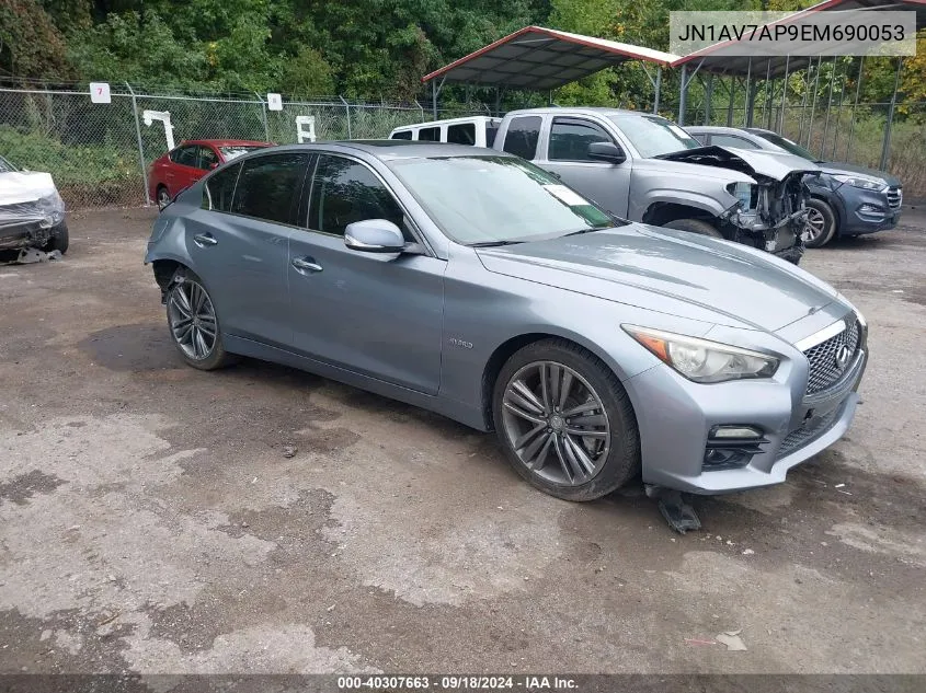 2014 Infiniti Q50 Hybrid Hybrid Premium/Sport VIN: JN1AV7AP9EM690053 Lot: 40307663