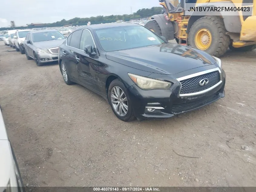 JN1BV7AR2FM404423 2015 Infiniti Q50