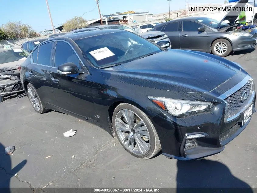 JN1EV7CPXMM701848 2021 Infiniti Q50 Sensory