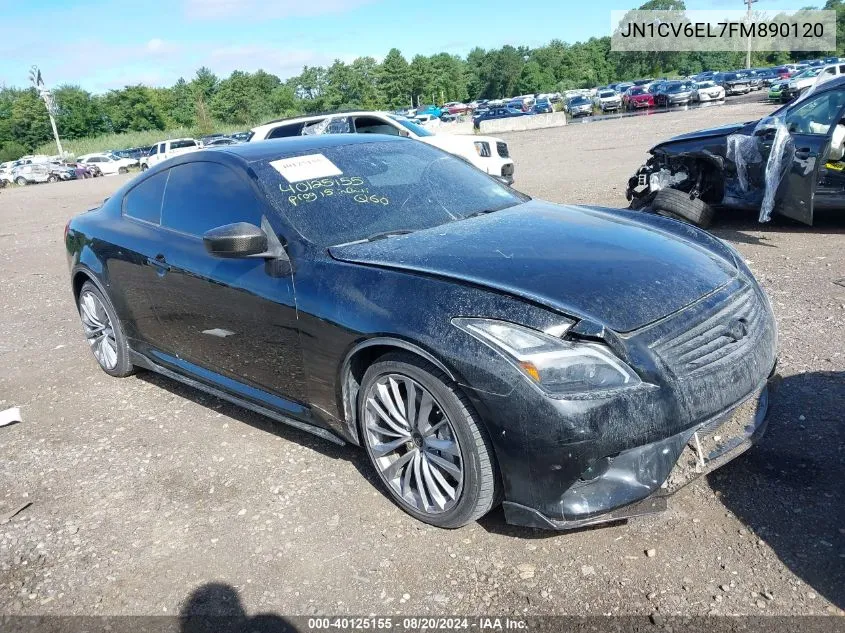 2015 Infiniti Q60 VIN: JN1CV6EL7FM890120 Lot: 40125155