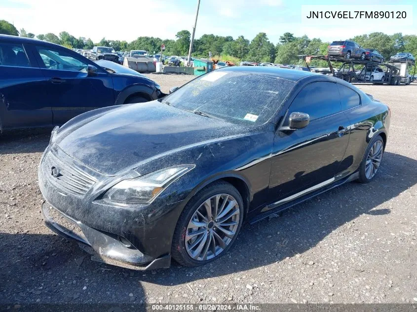 2015 Infiniti Q60 VIN: JN1CV6EL7FM890120 Lot: 40125155