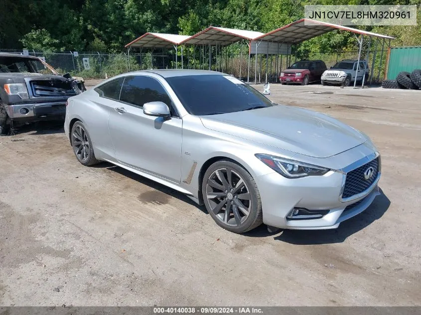 2017 Infiniti Q60 2.0T Premium VIN: JN1CV7EL8HM320961 Lot: 40140038