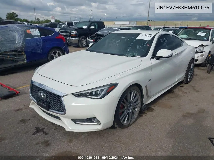 JN1FV7EK3HM610075 2017 Infiniti Q60 Red Sport 400