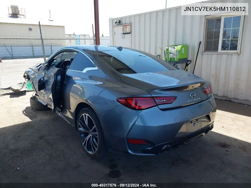 JN1CV7EK5HM110812 2017 Infiniti Q60 2.0T Premium