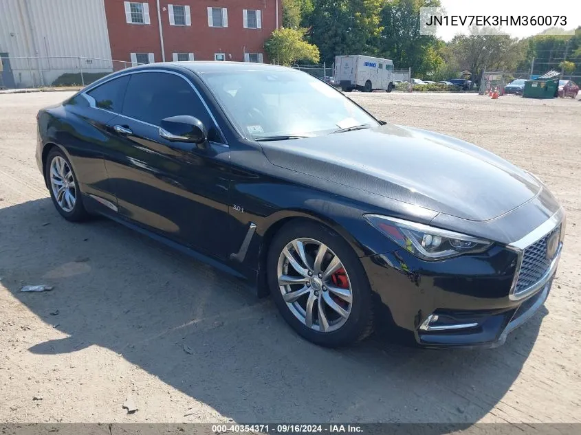 2017 Infiniti Q60 3.0T Premium VIN: JN1EV7EK3HM360073 Lot: 40354371