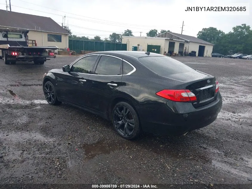 2014 Infiniti Q70 3.7X VIN: JN1BY1AR2EM320685 Lot: 39986789