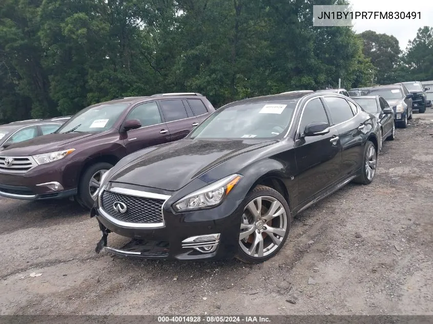 2015 Infiniti Q70L 3.7X VIN: JN1BY1PR7FM830491 Lot: 40014928