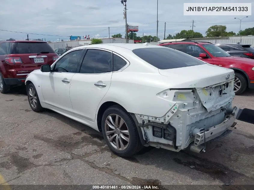 2015 Infiniti Q70 3.7 VIN: JN1BY1AP2FM541333 Lot: 40181461