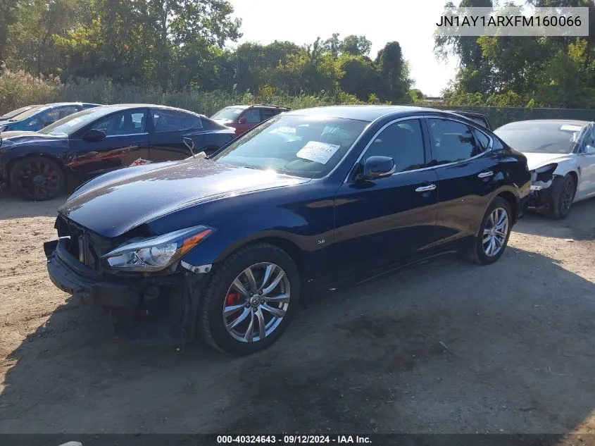 2015 Infiniti Q70 5.6X VIN: JN1AY1ARXFM160066 Lot: 40324643