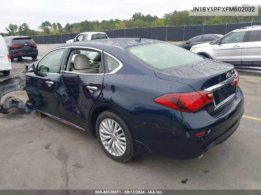 2015 Infiniti Q70L 3.7 VIN: JN1BY1PPXFM602032 Lot: 40335071