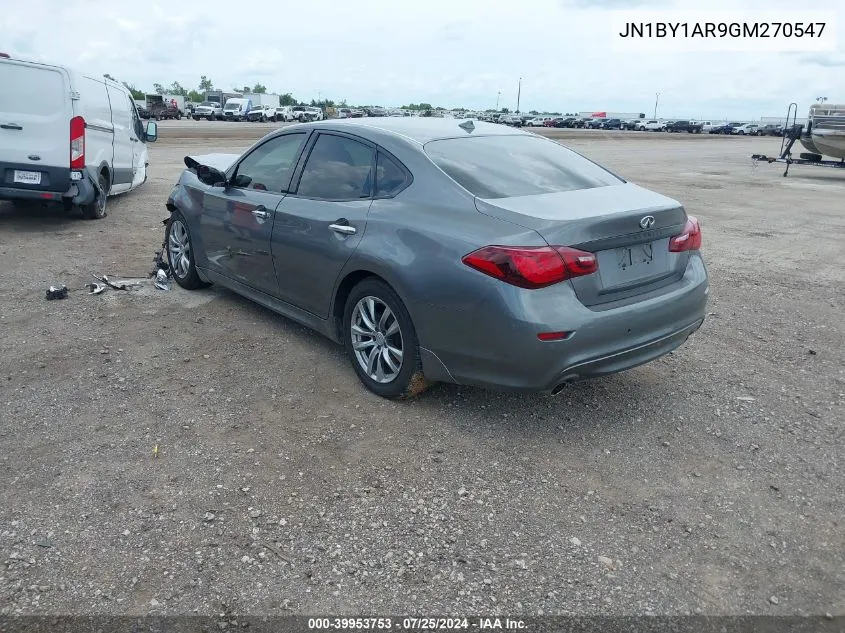 2016 Infiniti Q70 3.7X VIN: JN1BY1AR9GM270547 Lot: 39953753