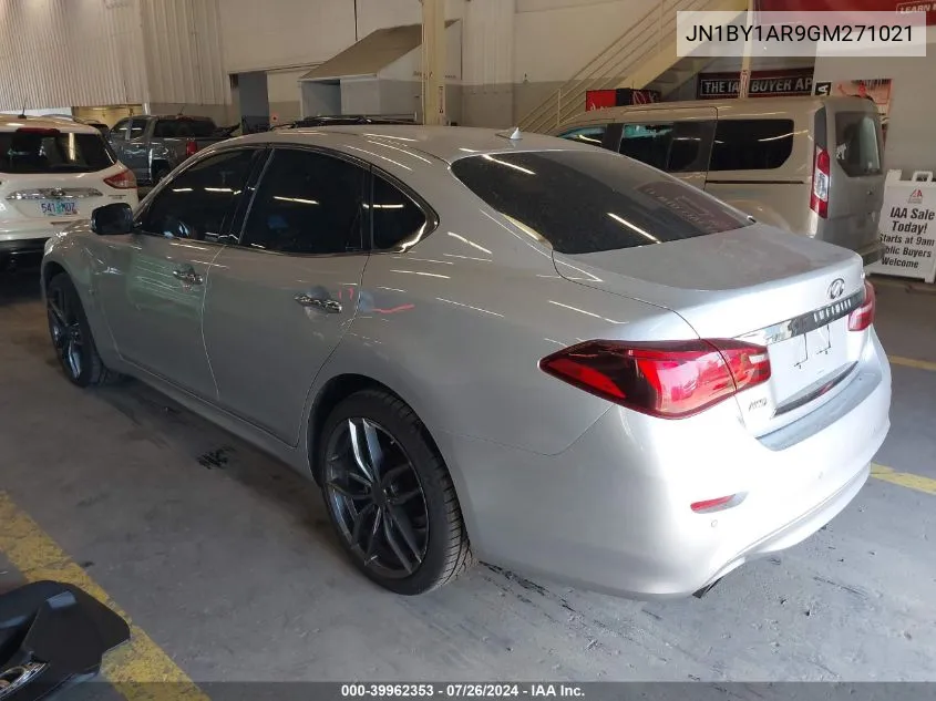 2016 Infiniti Q70 3.7X VIN: JN1BY1AR9GM271021 Lot: 39962353