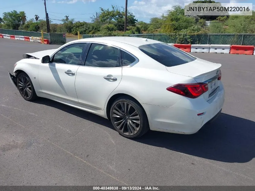 JN1BY1AP5GM220016 2016 Infiniti Q70 3.7