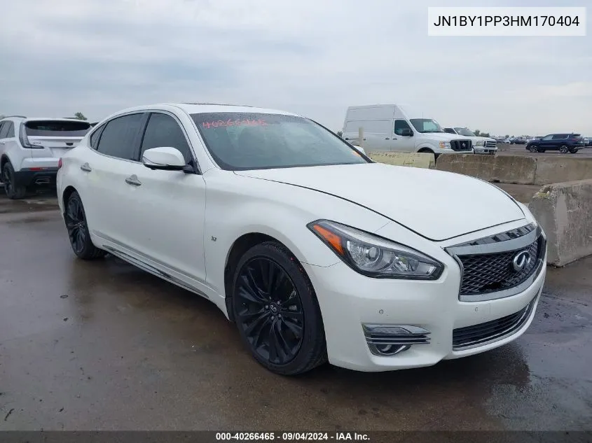 2017 Infiniti Q70L 3.7 VIN: JN1BY1PP3HM170404 Lot: 40266465