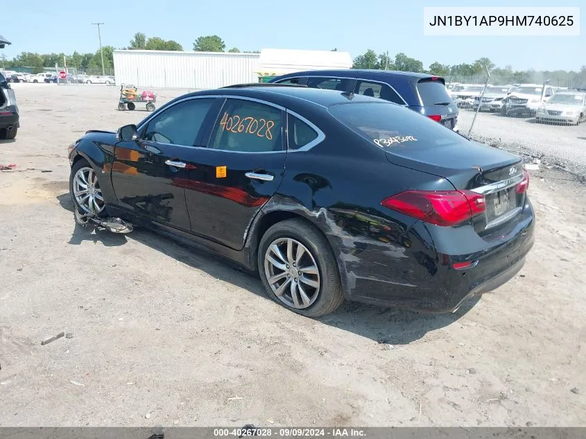 JN1BY1AP9HM740625 2017 Infiniti Q70 3.7